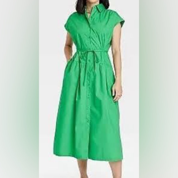 a new day Dresses & Skirts - a new day Bright Green Midi Dress